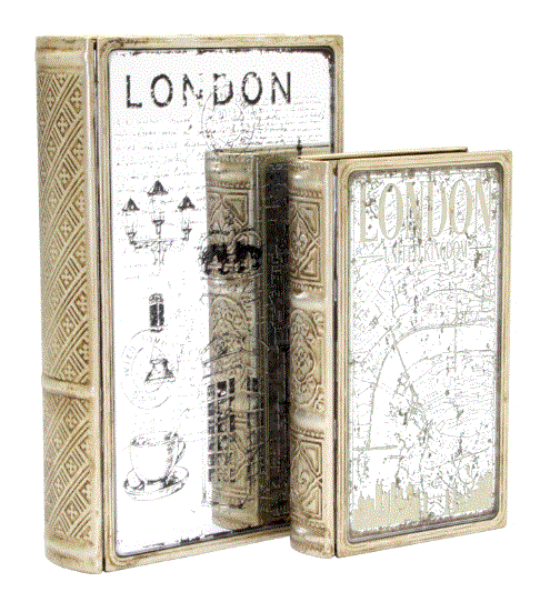 Large sleek metal bookbox giftbox by Jonglea, a storage box that also works as a decorative ornament