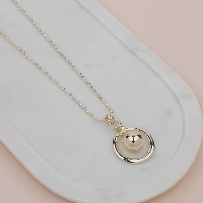 Gold Circle Necklace