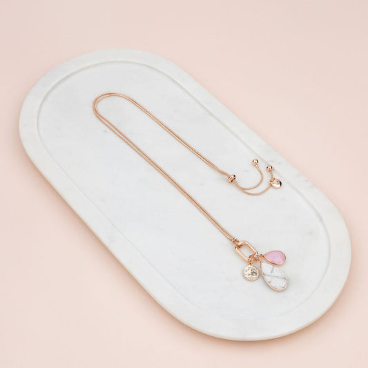 Rose Gold Pink & Howlite by LillyCo, photo 2