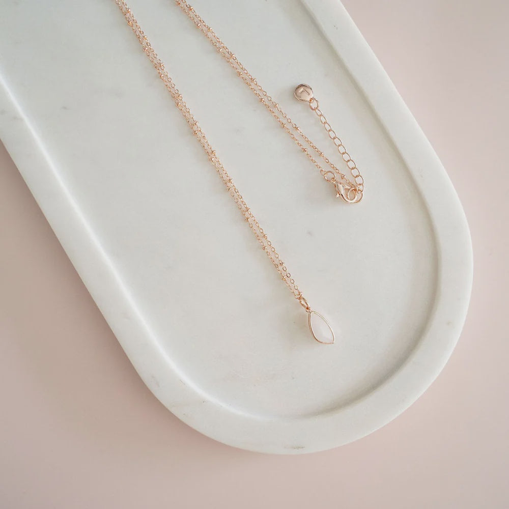 Long Rose Gold quartz