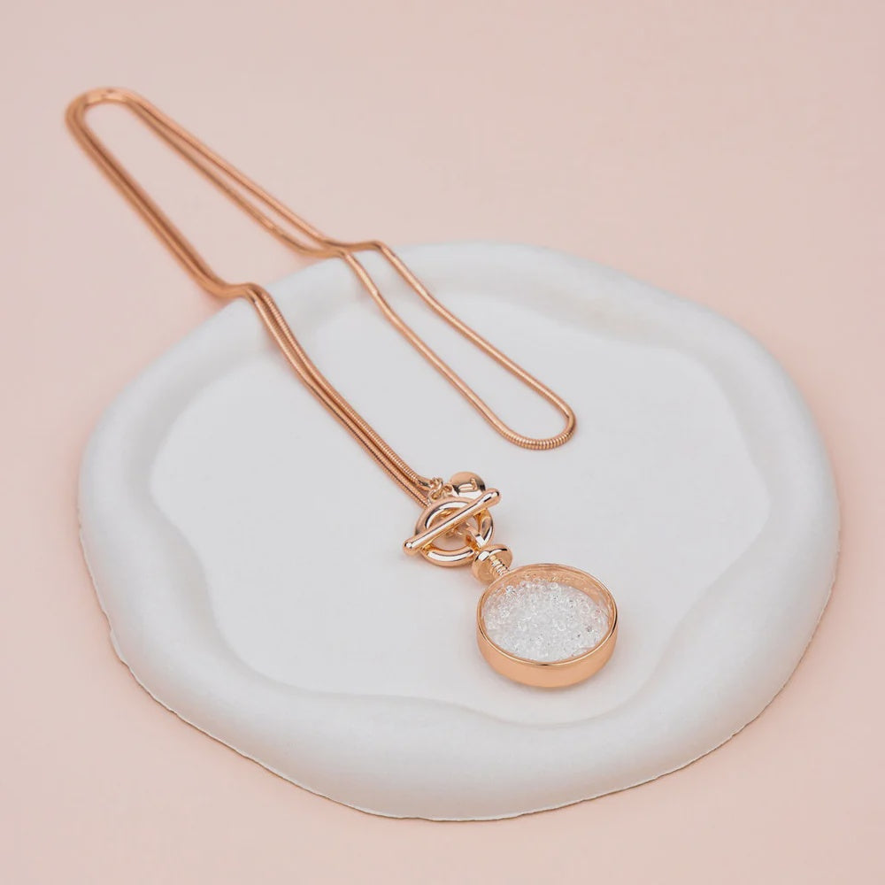 Crystal Pendant Rose Gold