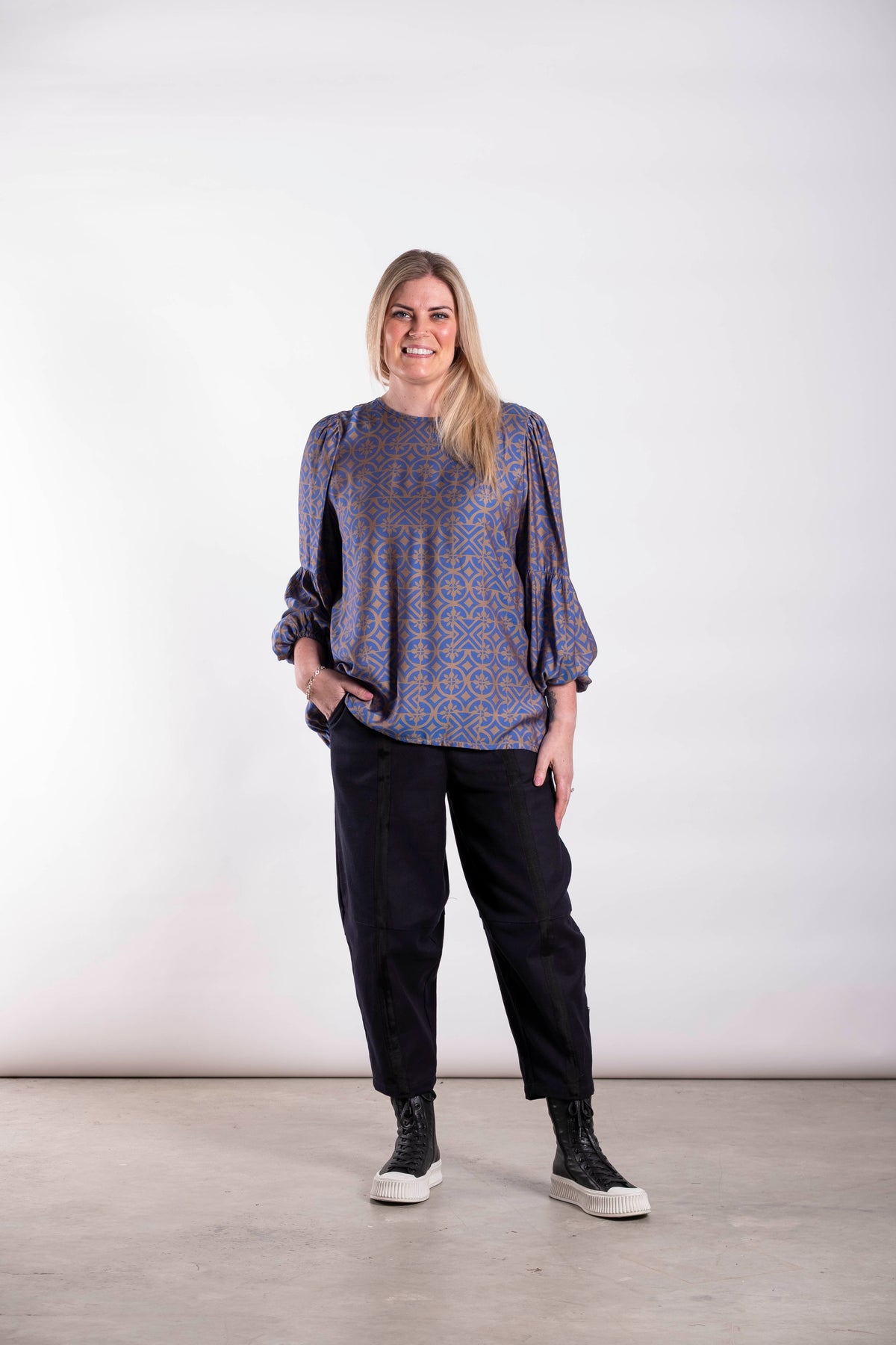 Stella Top Aztec Blue