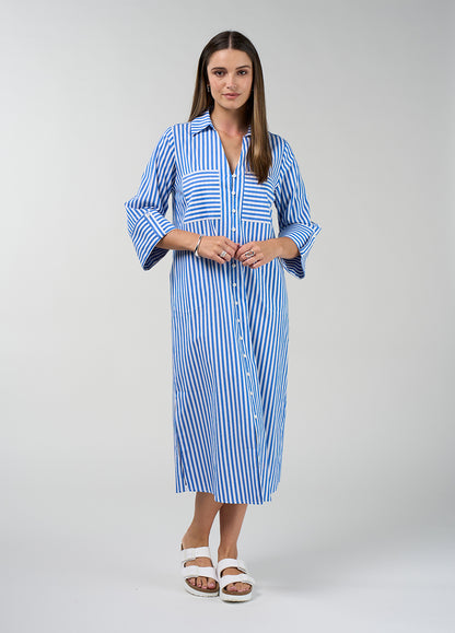 Connect Stripe Shirt Dress by Madly Sweetly, photo 3