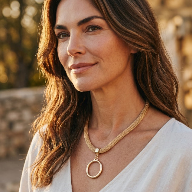 Wider Band Necklace