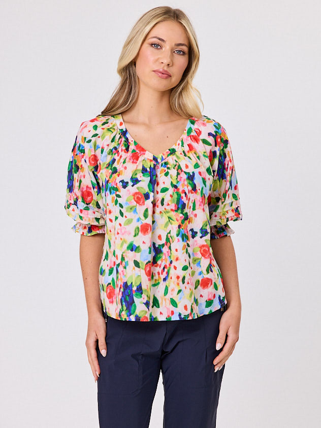 Monet Floral Top