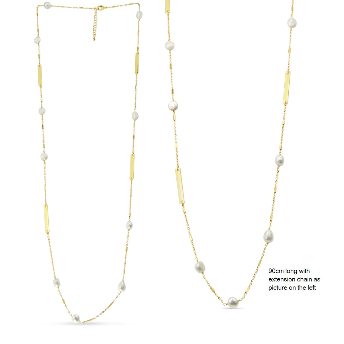 Delicate Link Pearls