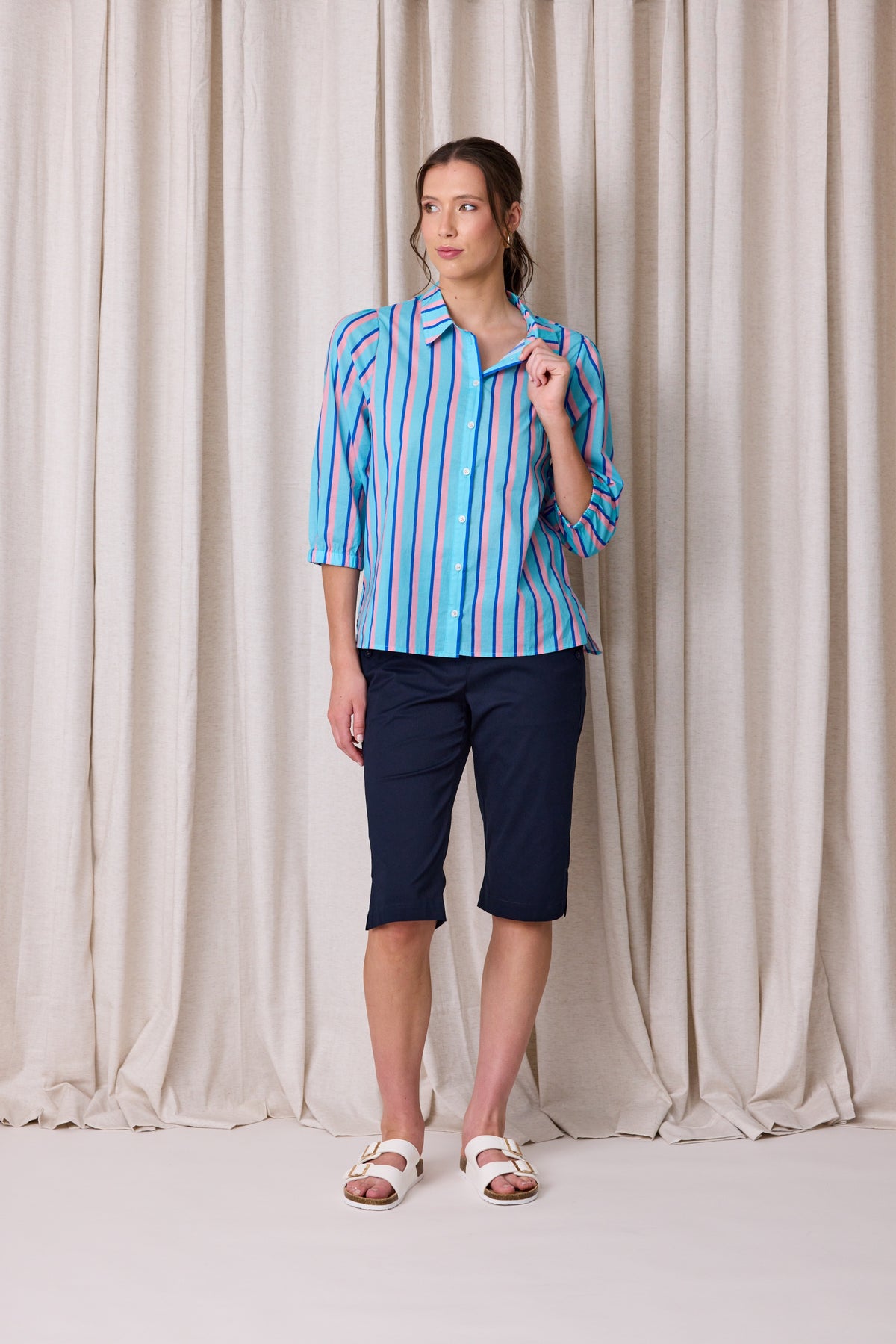 Match Stripe Shirt
