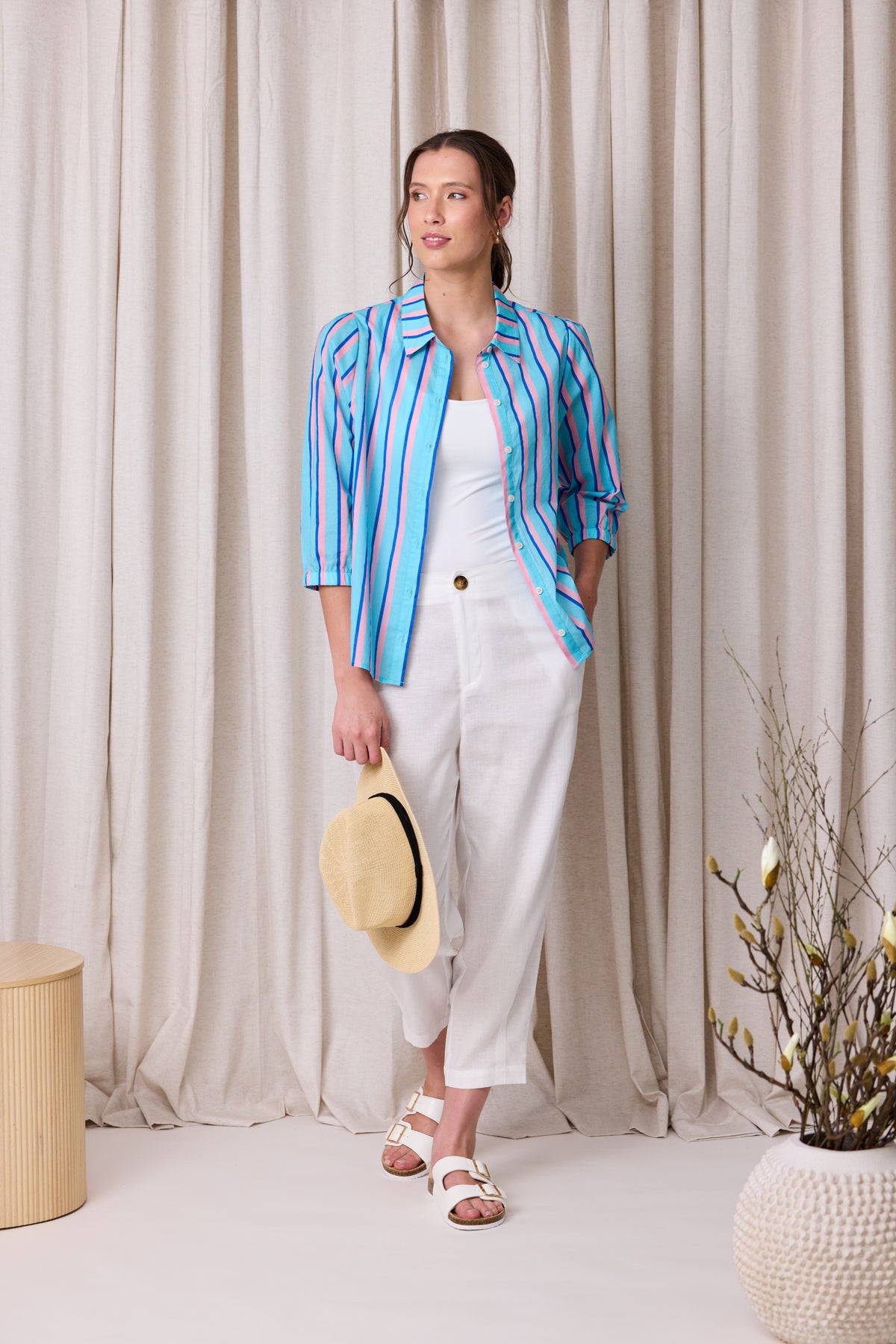 Match Stripe Shirt