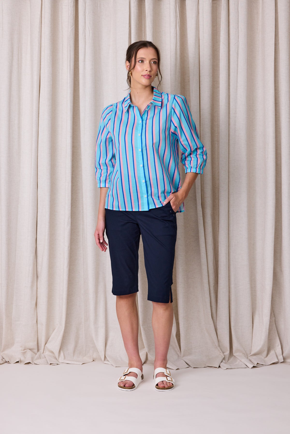 Match Stripe Shirt
