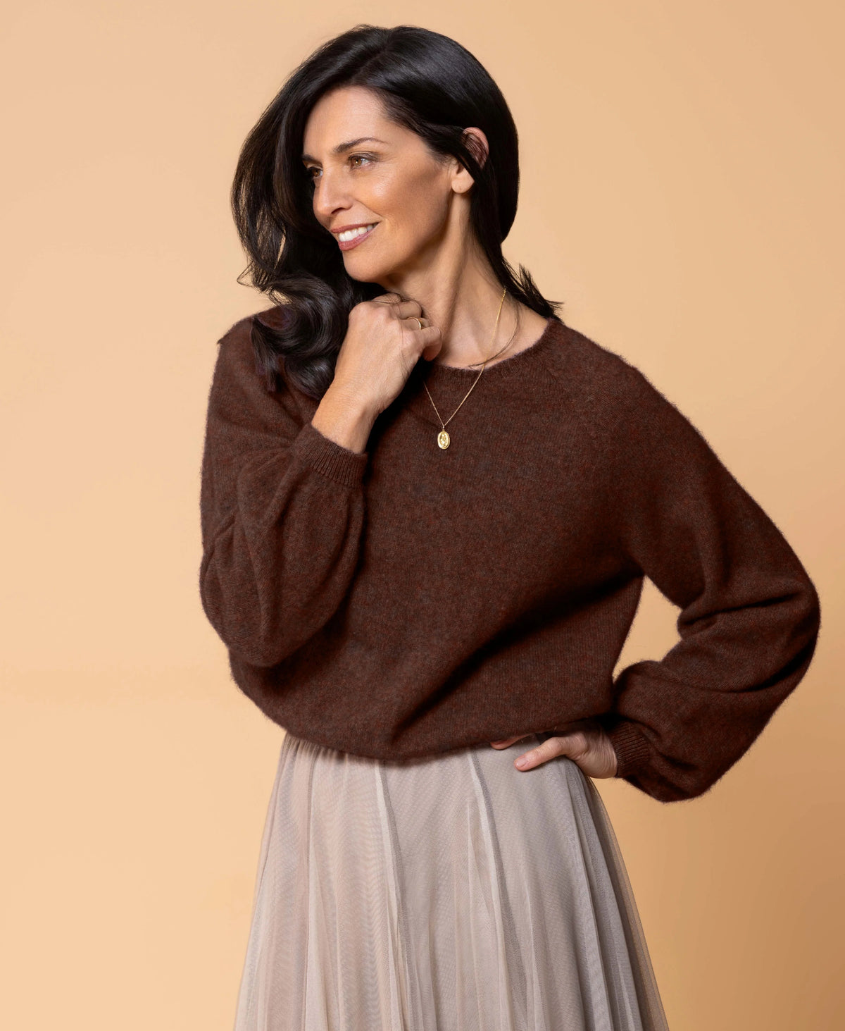 Bellow Sleeve Top