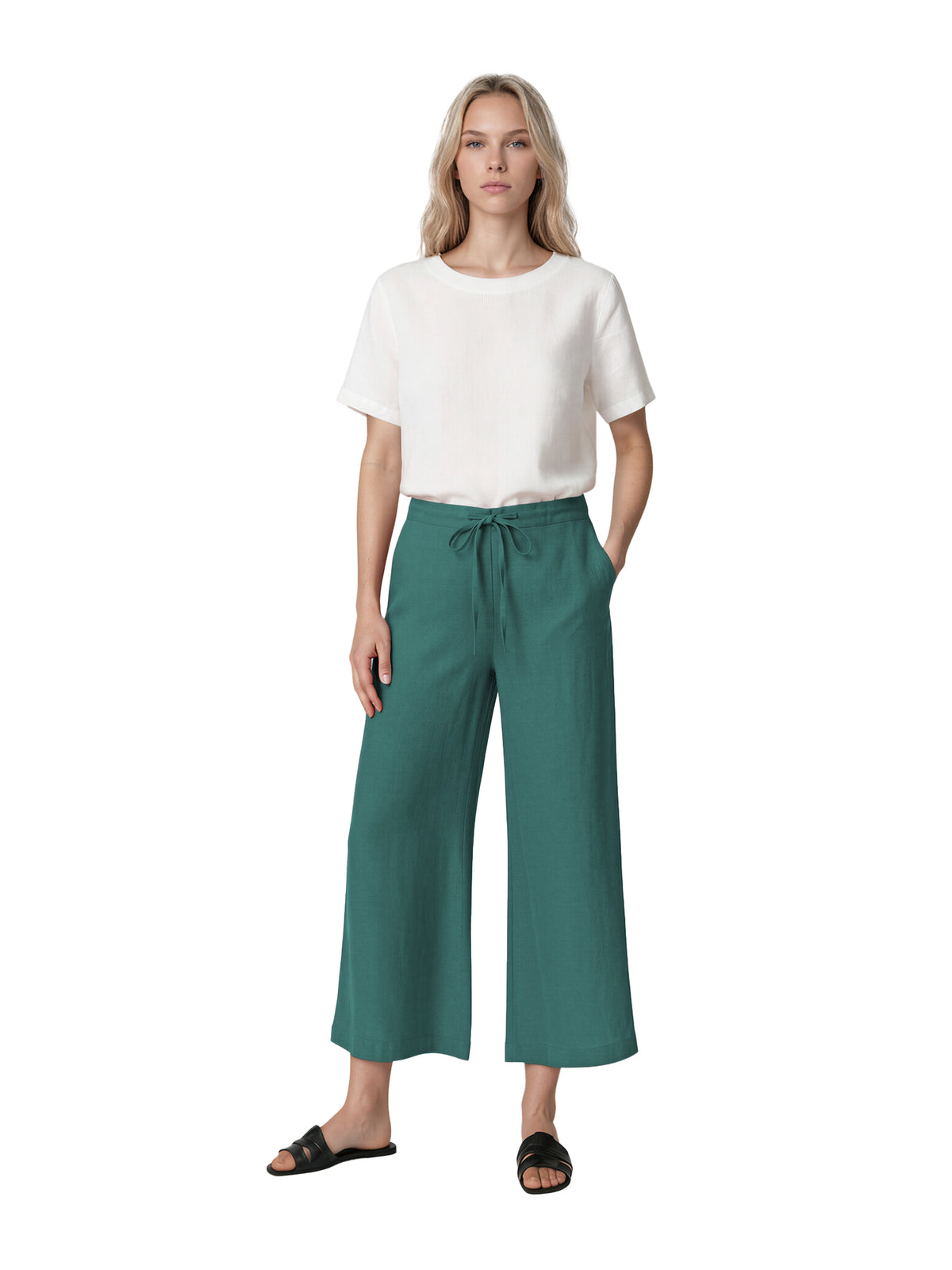 Drawstring Wide Leg by Harris Cotton, photo 3