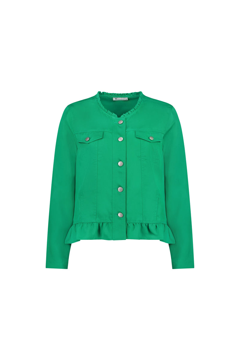Jacket Frilled Hem