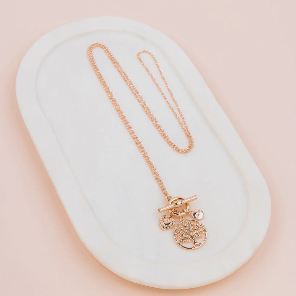 Tree Pendant Rose Gold
