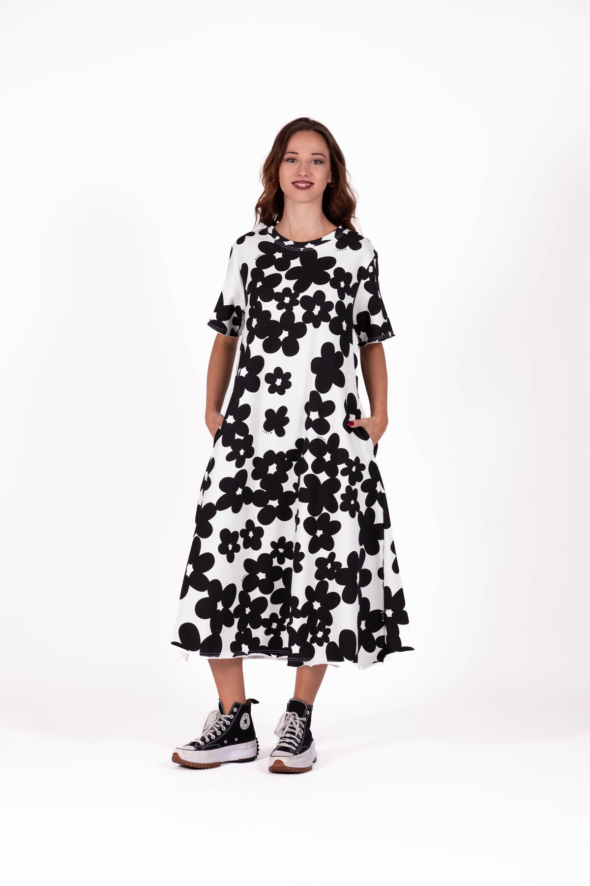 Flowline Dress Noir