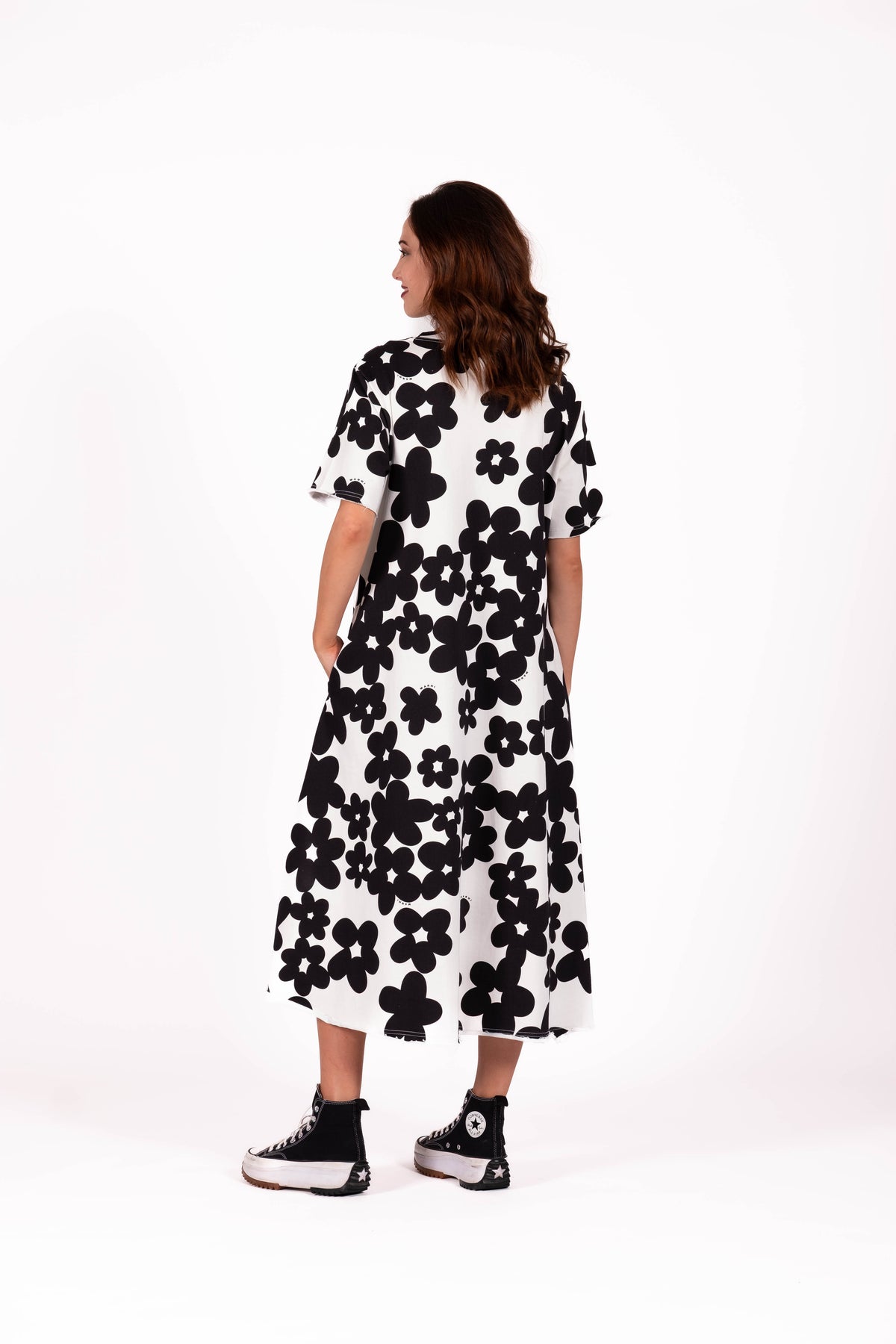 Flowline Dress Noir