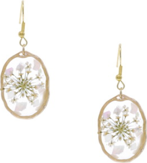 Oval Drop Earrings