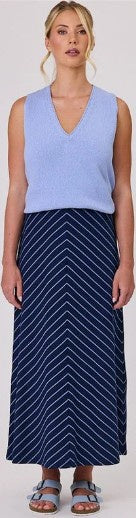 Chevron Stripe Skirt