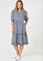 Harlequin Stripe Dress