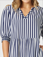 Harlequin Stripe Dress
