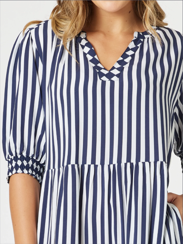Harlequin Stripe Dress