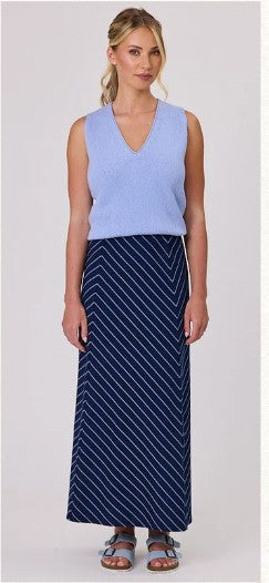 Chevron Stripe Skirt