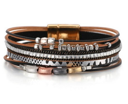 Multi Leather Bracelet