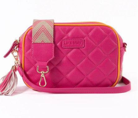 Sally Quilted Pink/Orange