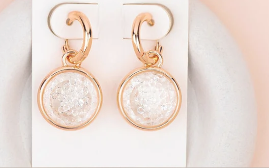 Floating Crystal Earring
