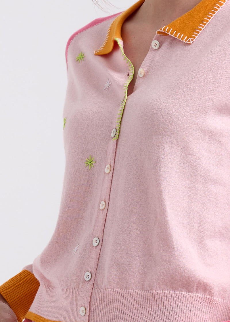 Blossoms Hand-work Cardi