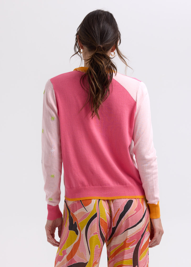 Blossoms Hand-work Cardi