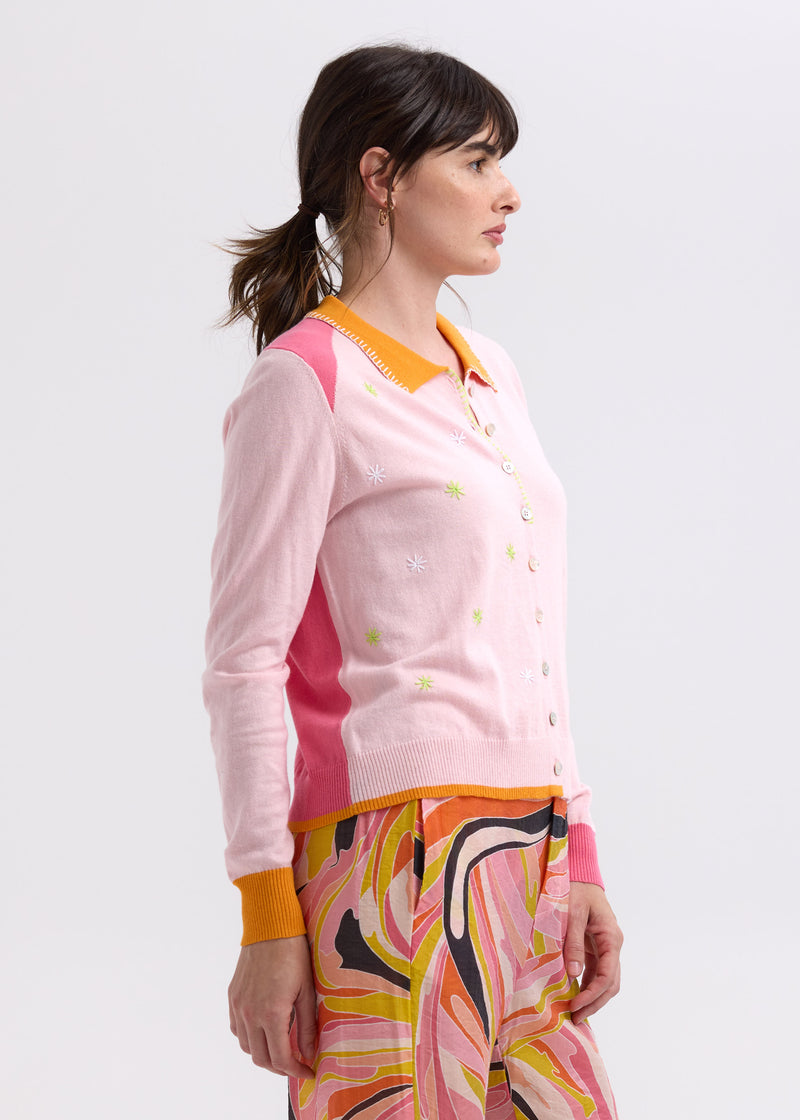 Blossoms Hand-work Cardi