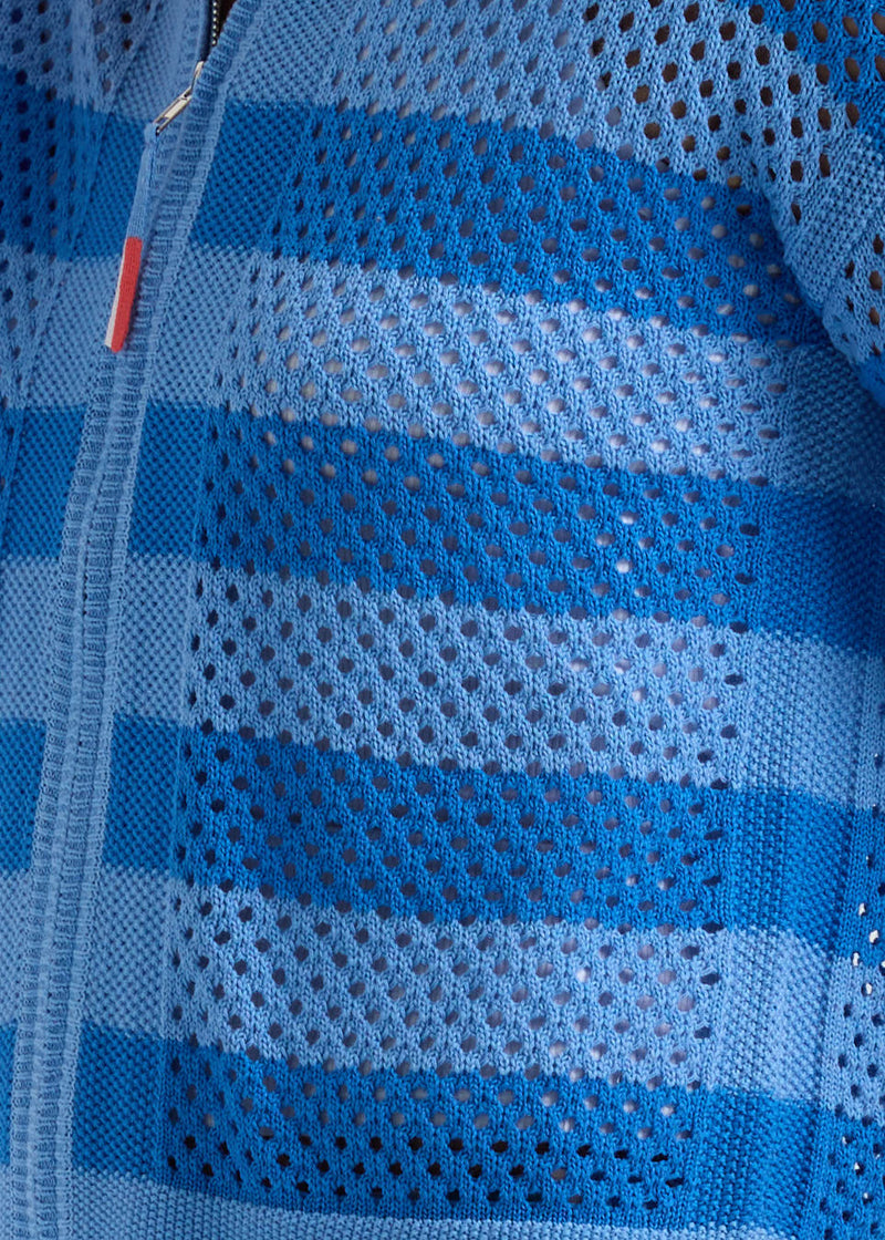 Pointelle Zip Cardi