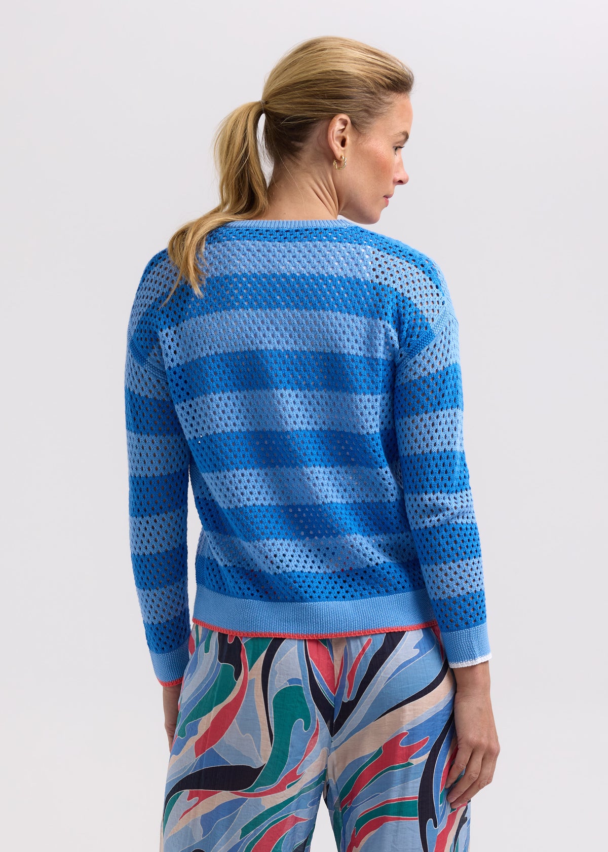 Pointelle Zip Cardi