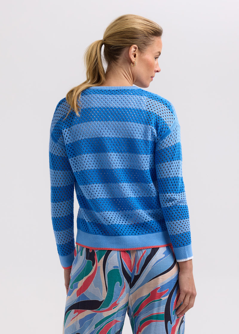 Pointelle Zip Cardi