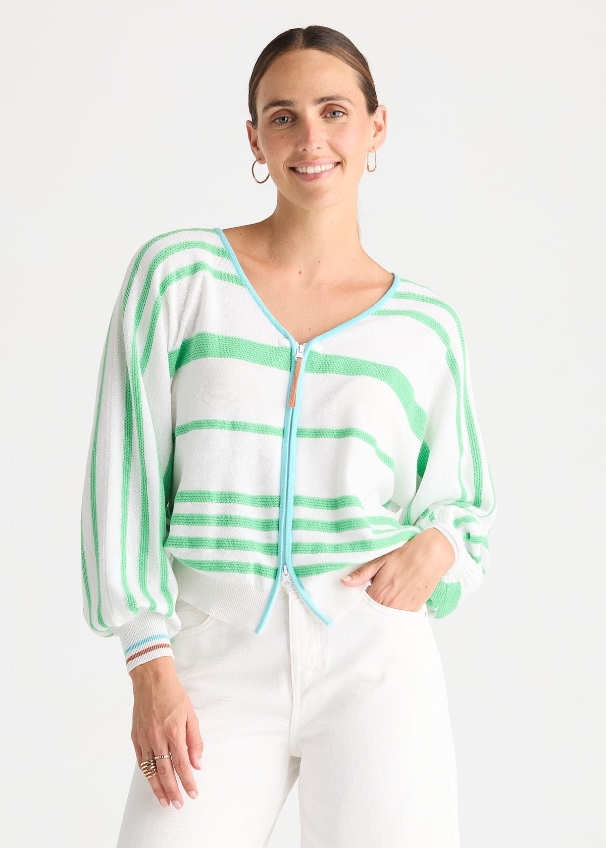 Statement Zip Cardi