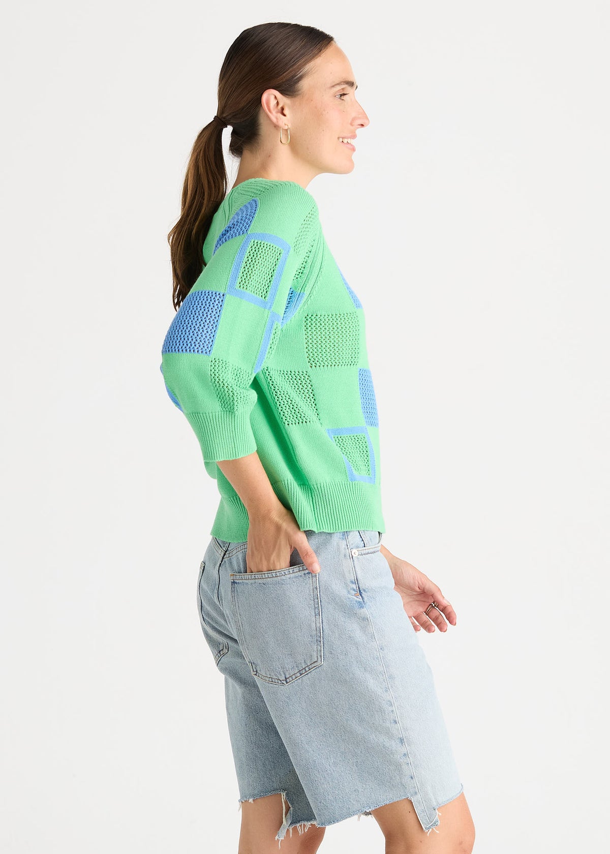 Patch Pointelle Top