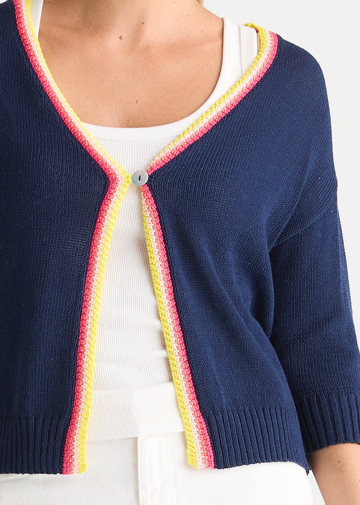 Crochet Trim Cardi