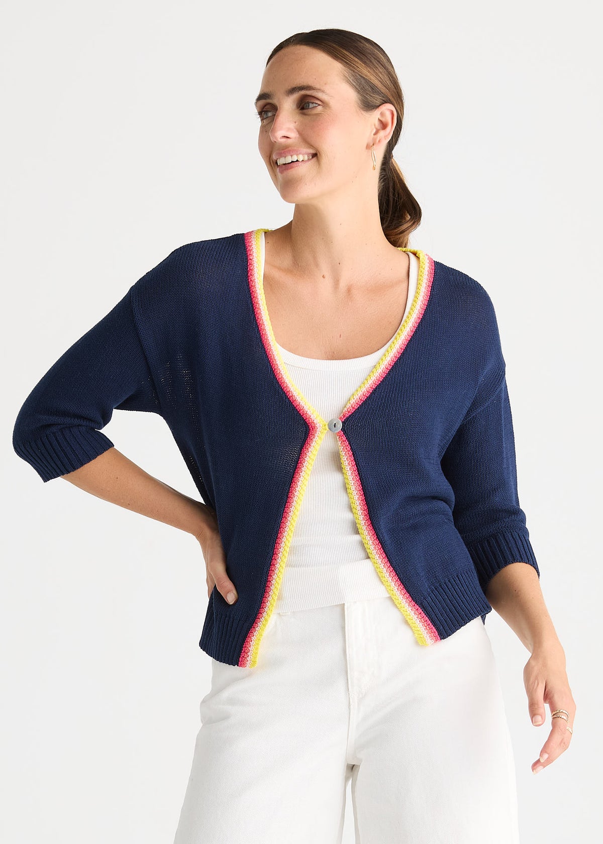 Crochet Trim Cardi