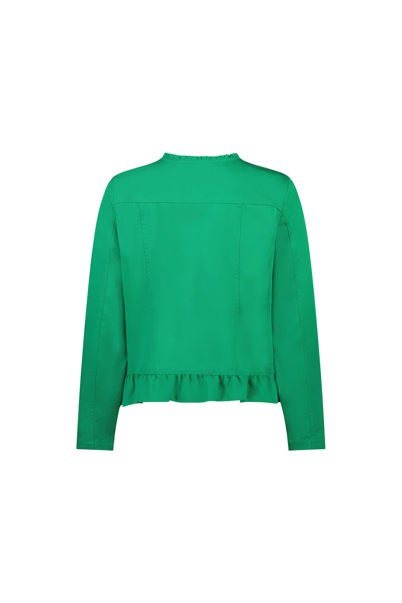 Jacket Frilled Hem