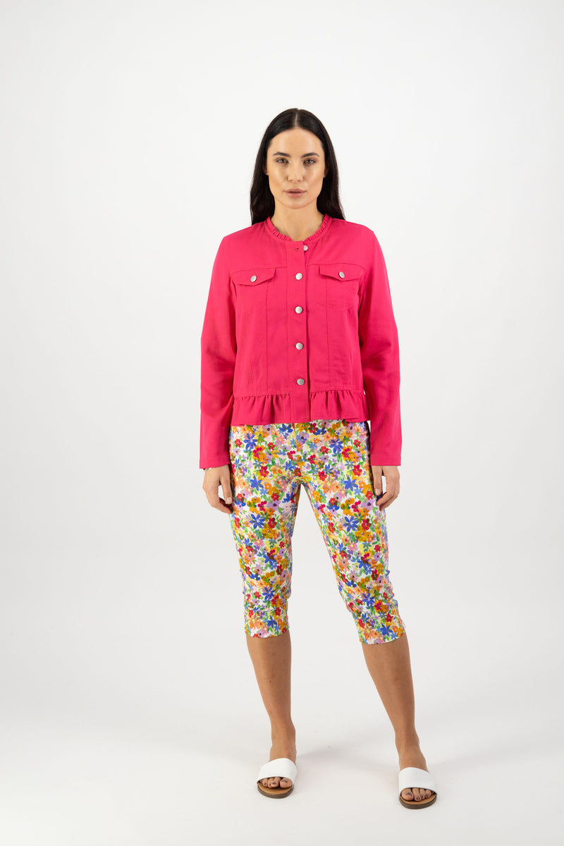 Jacket Frilled Hem
