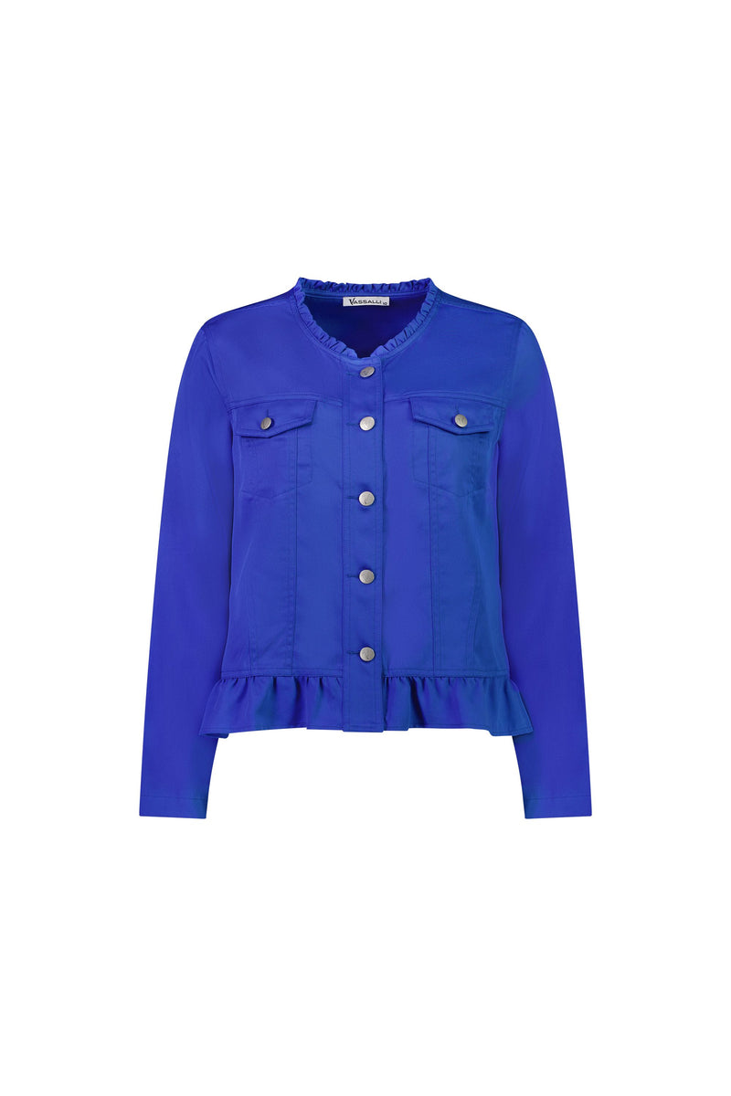 Jacket Frilled Hem