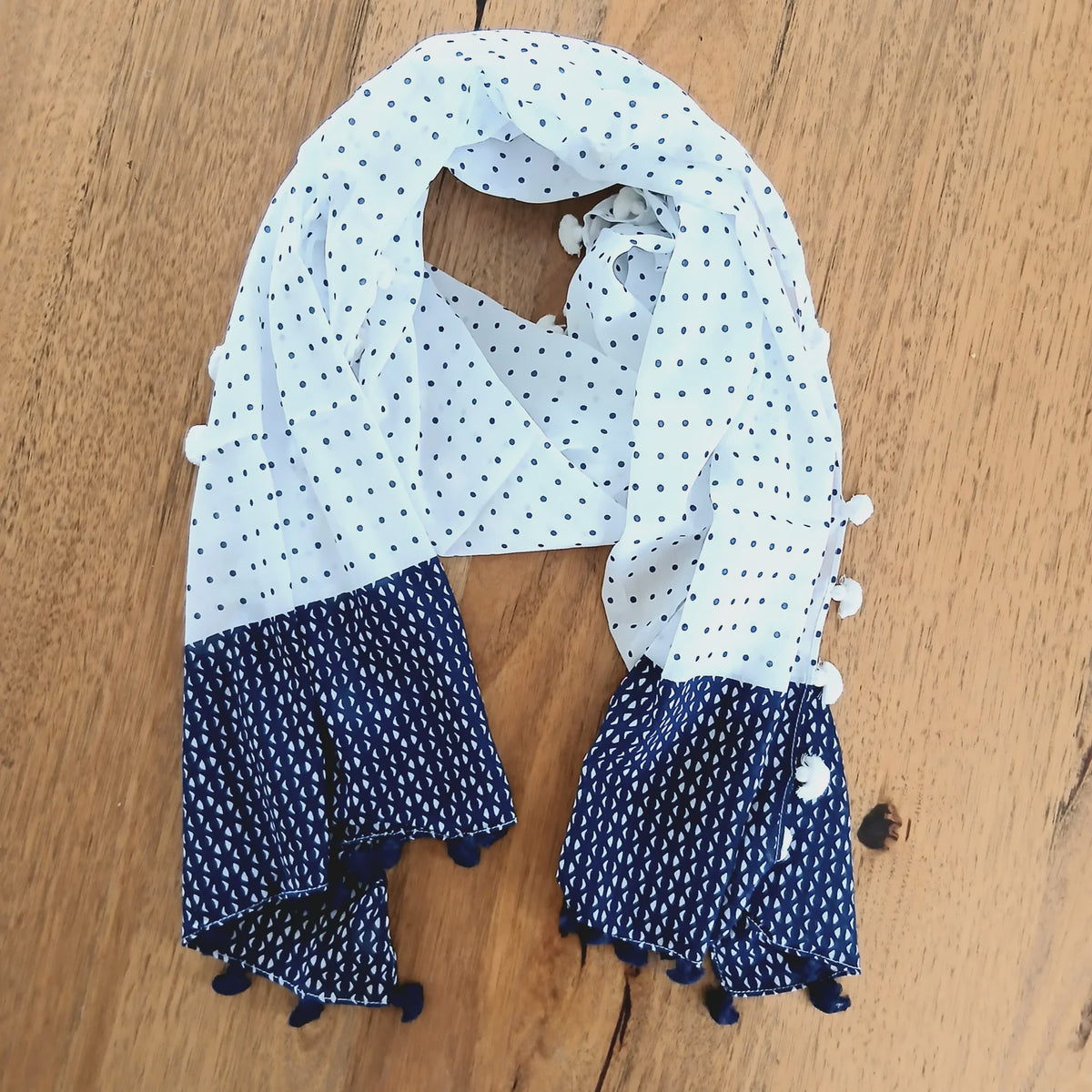 White and Blue Dot