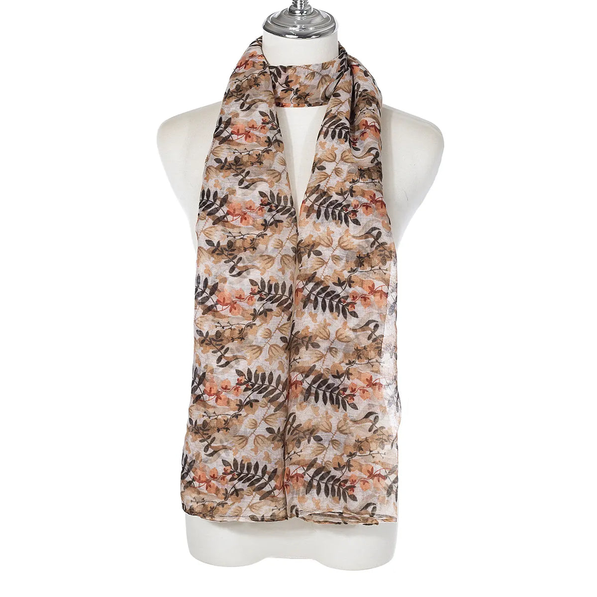 Muted floral scarf