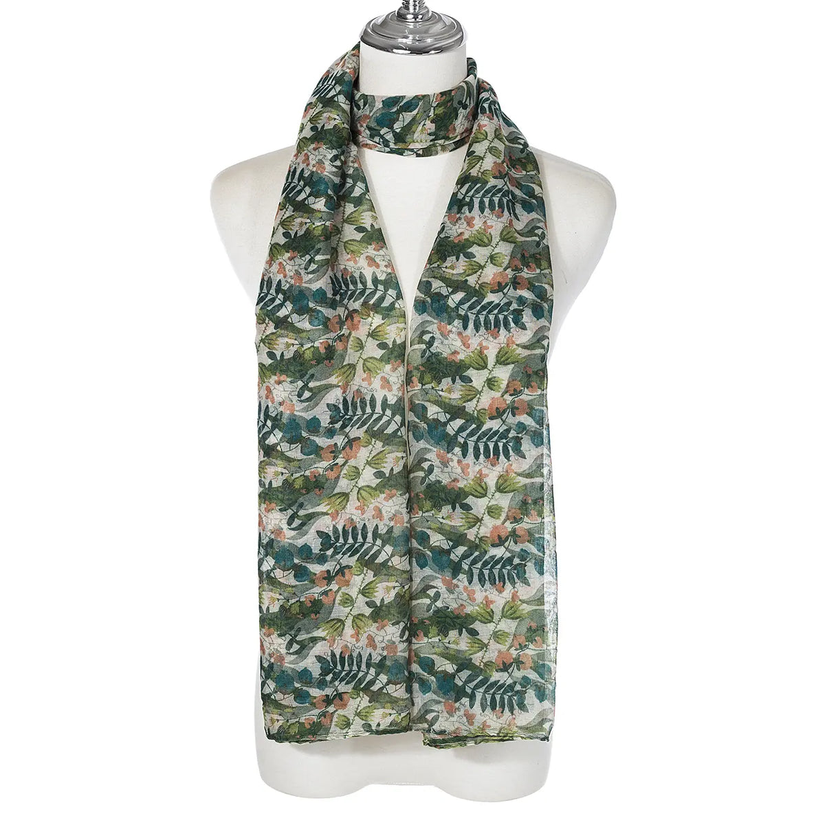 Muted floral scarf