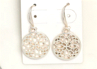 Matt Scroll Earring by LillyCo, photo 2