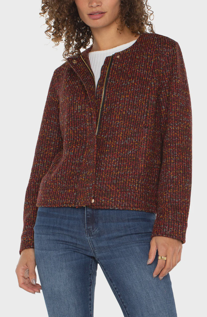 Collarless Jacket