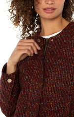 Collarless Jacket