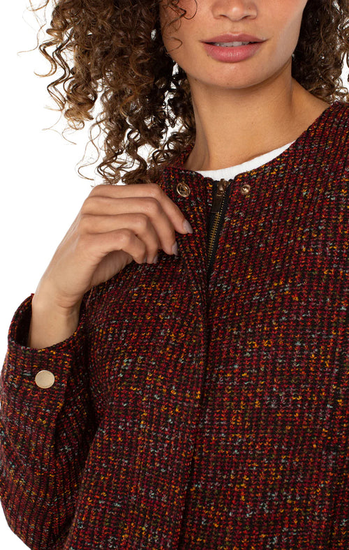 Collarless Jacket