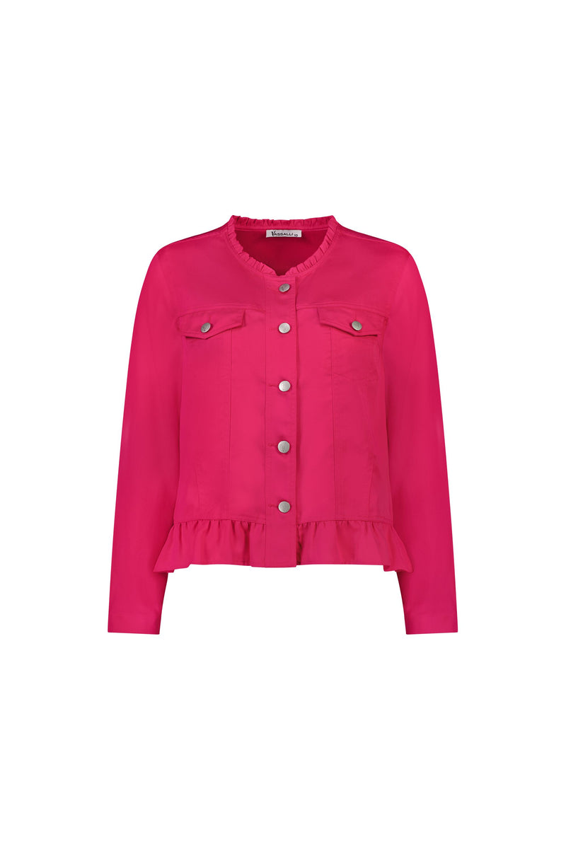 Jacket Frilled Hem