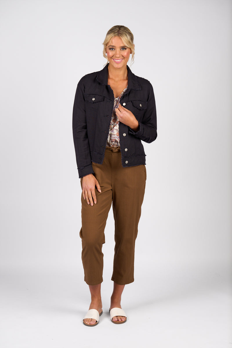 Linen Jacket Fray